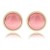 Pink Opal Stud Earrings